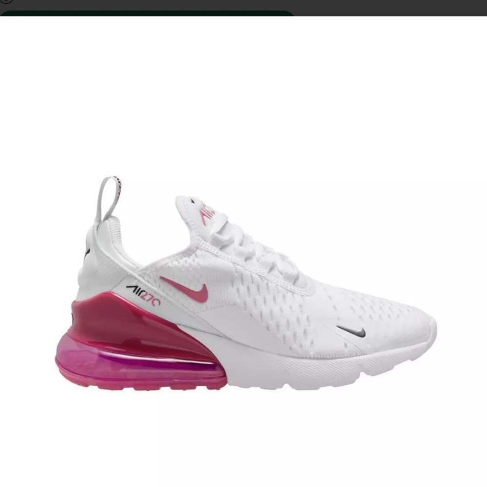 Nike Air Max 270 GS Pink Foam White and Pink Womens Size 8.5 Y7